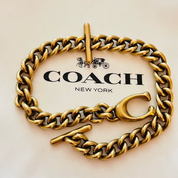RARE Coach Y2K Wallet Strap/ Swag Bag Charm/ Wristlet Chain/ Keychain/ Bracelet - Picture 3 of 13